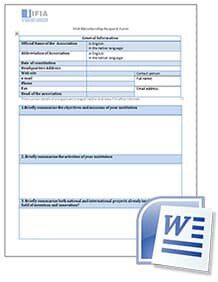 IFIA membership request form