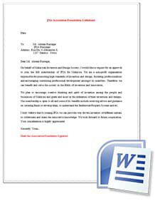 IFIA membership request letter