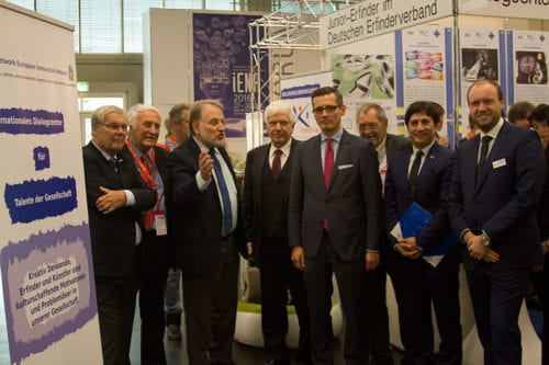 IFIA President, Alireza Rastegar,and the organizing team of iENA 2016