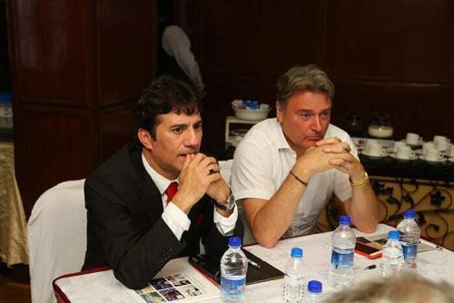 IFIA President, Alireza Rastegar and David Taji, Palexpo Representative