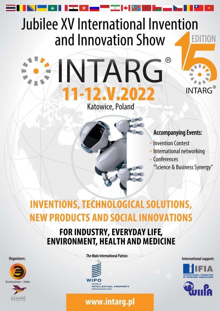 INTARG® - XV Invention Expo: Katowice, Poland 11-12 May 2022